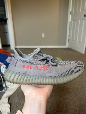 Yeezy Boost 350 V2 Grey with Red SPLY-350